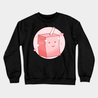 Cute Pack Strawberry Cartoon Drawing Crewneck Sweatshirt